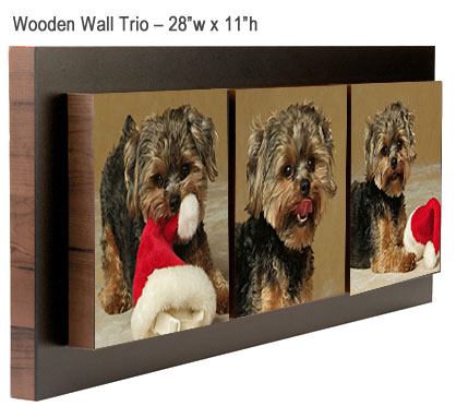 wooden wall trio